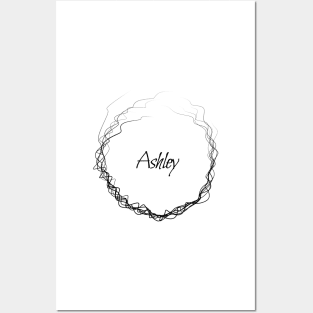 Ashley name monogram Posters and Art